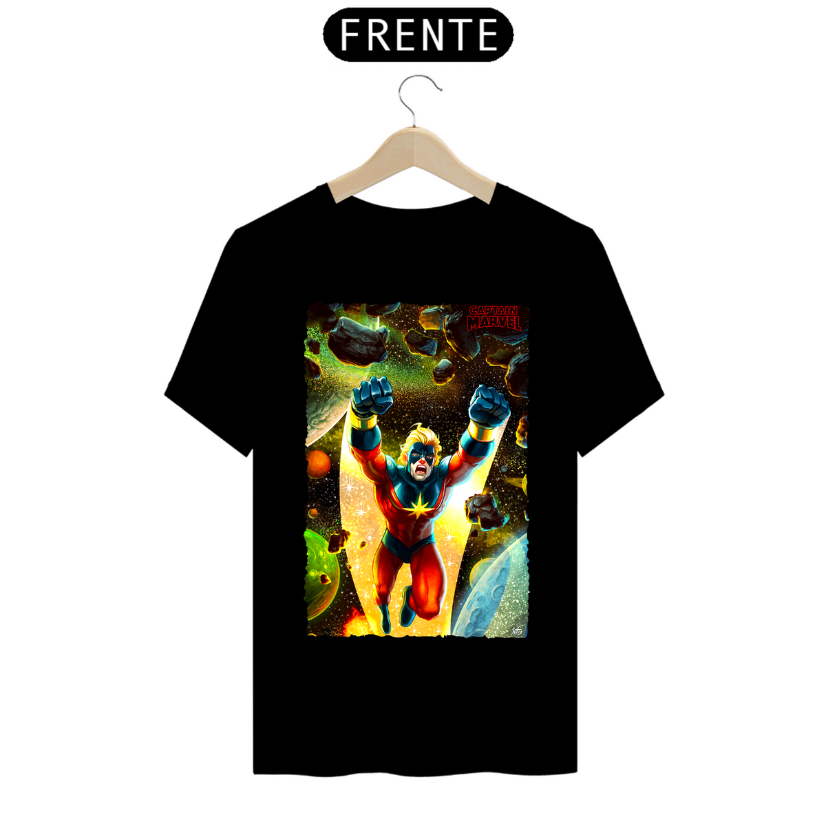 Nome do produto: Camiseta Classic - Capitão Marvel