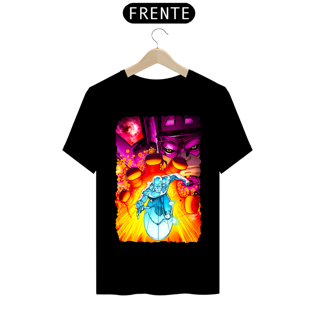 Nome do produto: Camiseta Classic - Surfista Prateado e Galactus