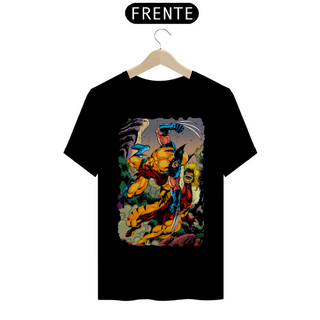 Camiseta Classic - Wolverine vs Dentes-de-Sabre