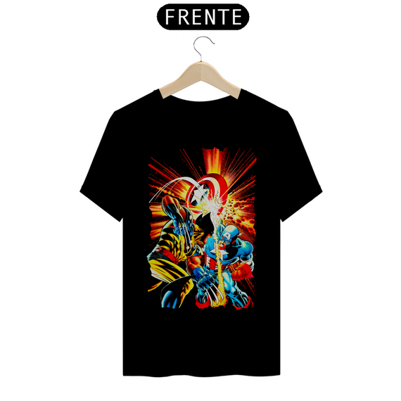 Camiseta Classic - Wolverine vs Capitão América