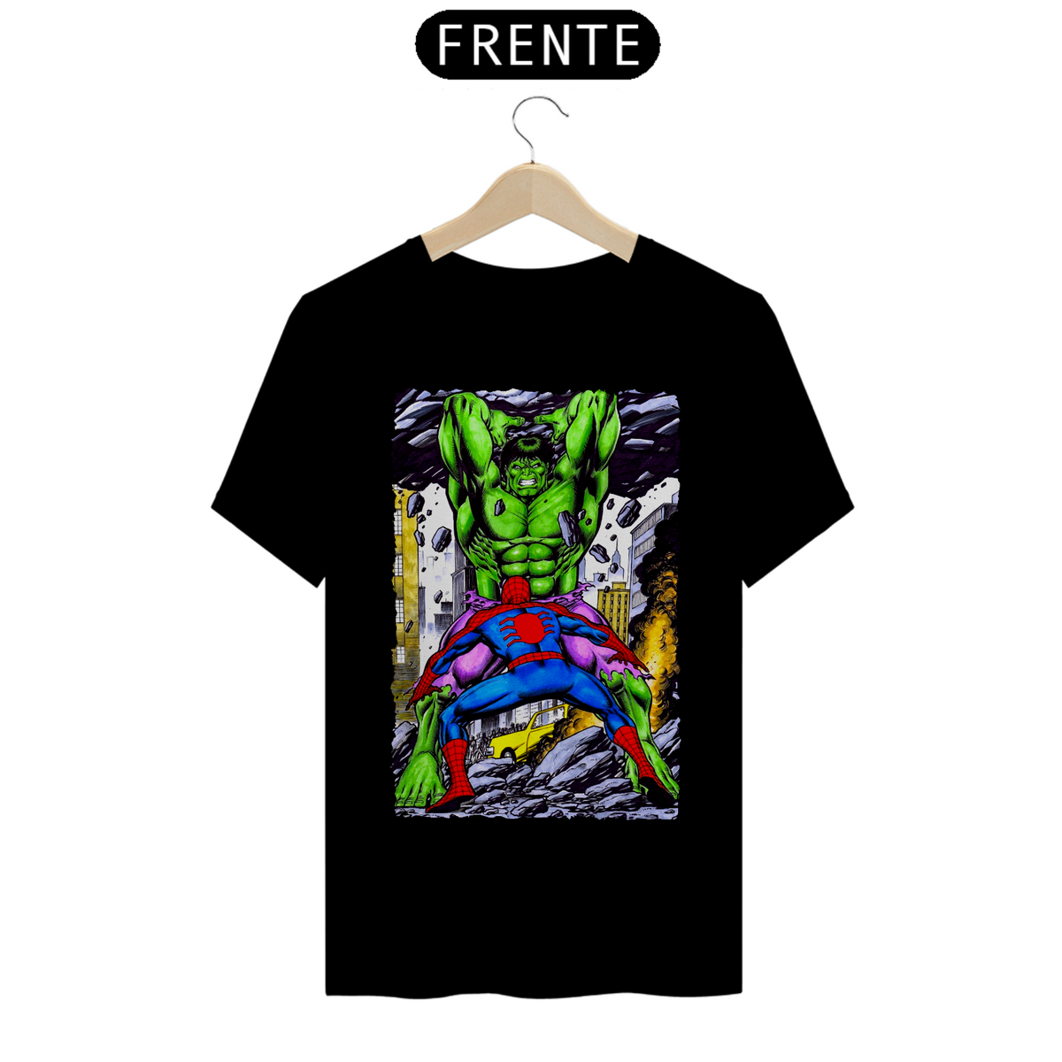 Nome do produto: Camiseta Classic - Hulk vs Homem Aranha