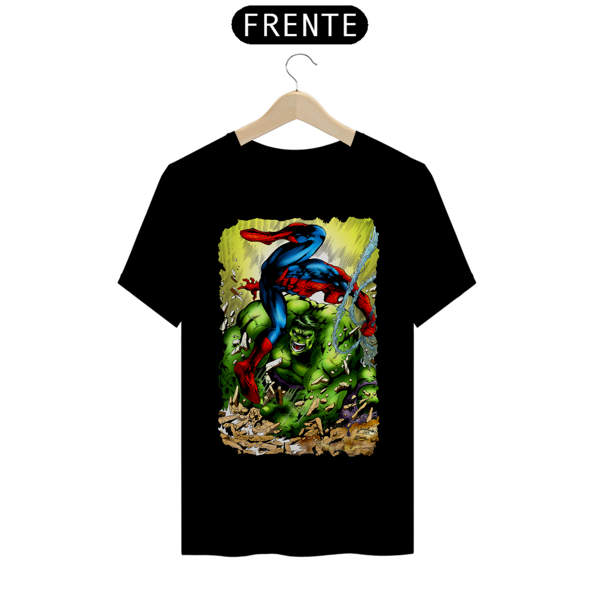 Nome do produto: Camiseta Classic - Hulk vs Homem Aranha