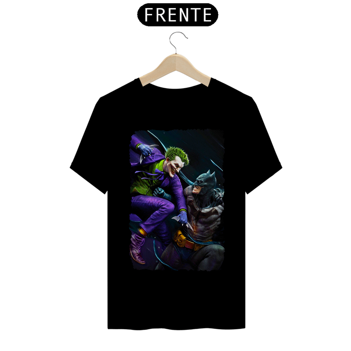 Nome do produto: Camiseta Classic - Batman vs Coringa