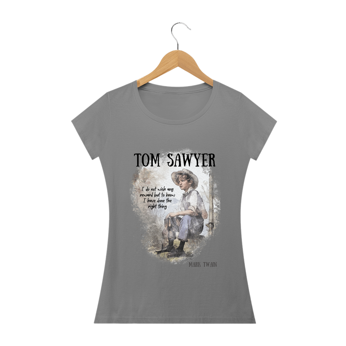 Nome do produto: Tom Sawyer, Mark Twain Long Quality (Branca/Cinza)