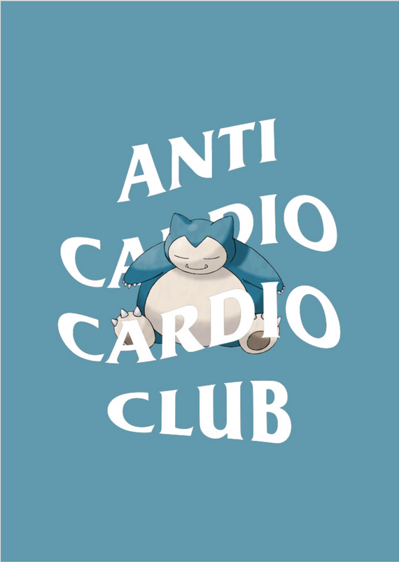 Poster Anti Cardio Club Snorlax