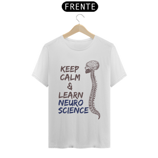 Nome do produtoCamiseta Masculina - Keep Calm Neuro - Branca