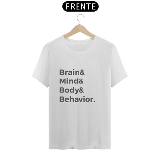 Nome do produtoCamiseta Masculina - Brain & Mind - Branca