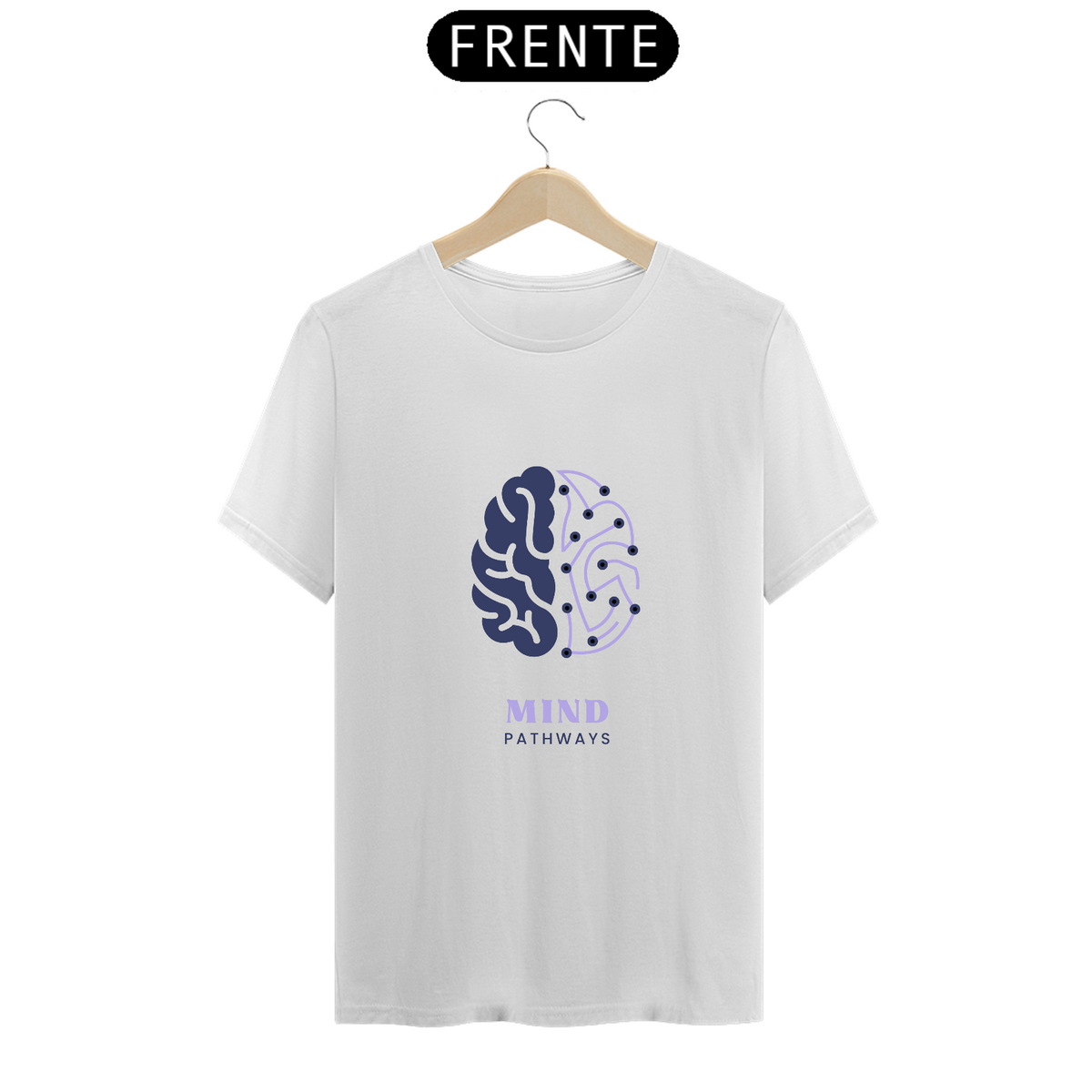 Nome do produto: Camiseta Masculina - Mind Pathways - Branca