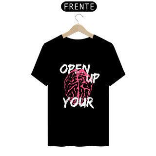 Nome do produtoCamiseta Masculina - Open Up - Preta