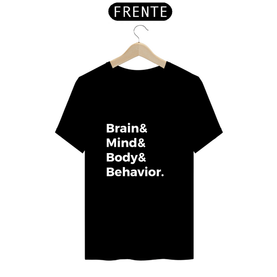 Camiseta Masculina - Brain & Mind - Preta