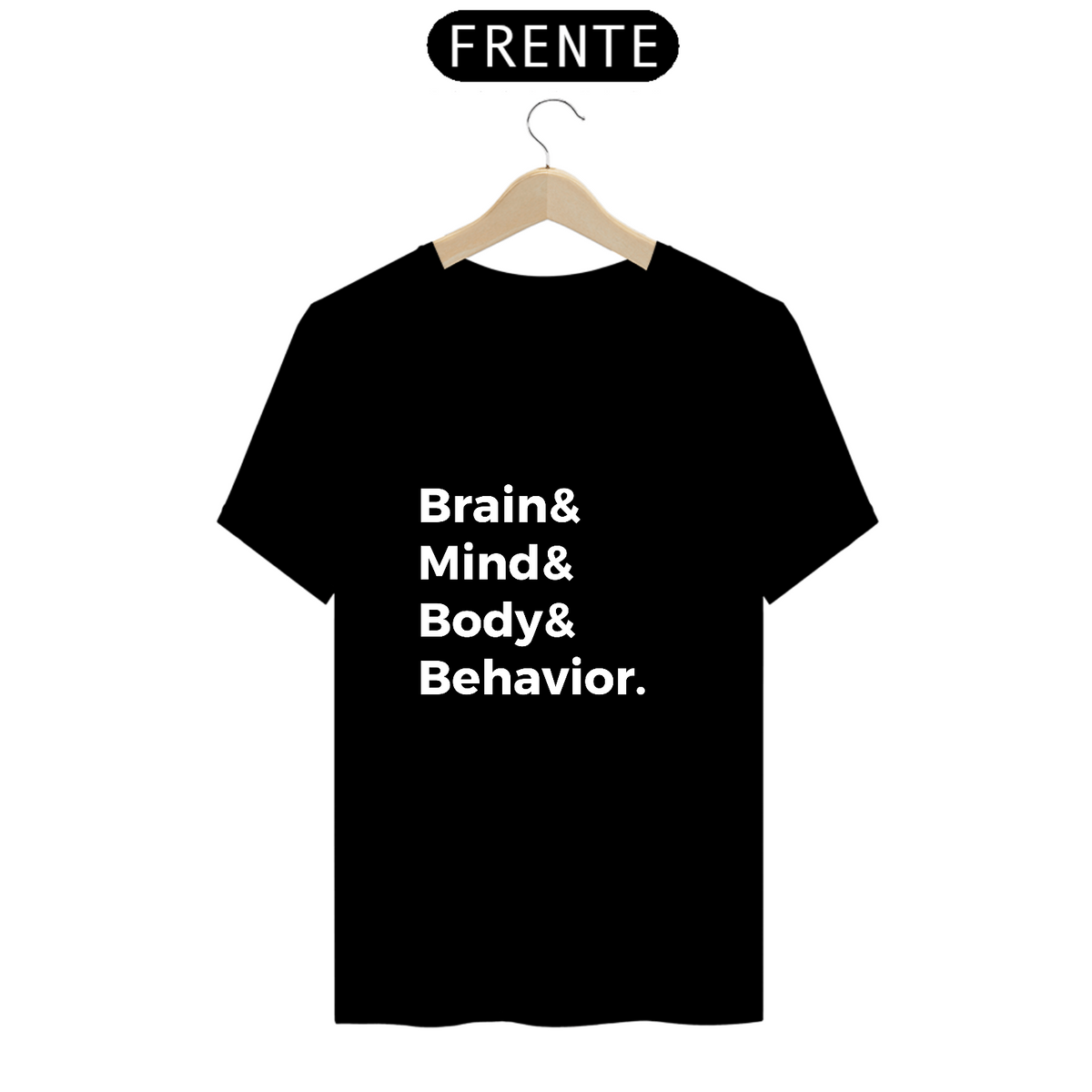 Nome do produto: Camiseta Masculina - Brain & Mind - Preta