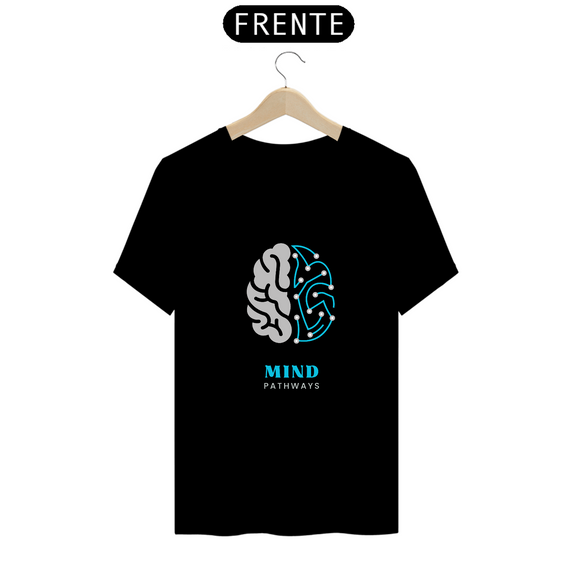 Camiseta Masculina - Mind Pathways - Preta