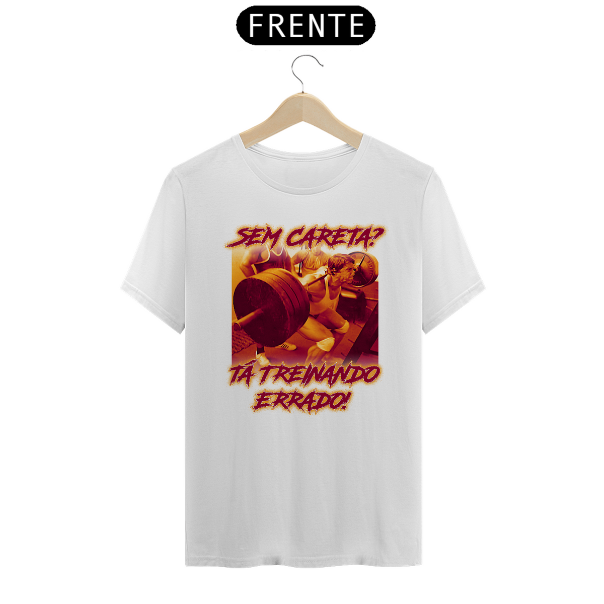 Nome do produto: Camiseta Personalizada | Royal Red Clth. | Sem careta? Tá treinando errado!