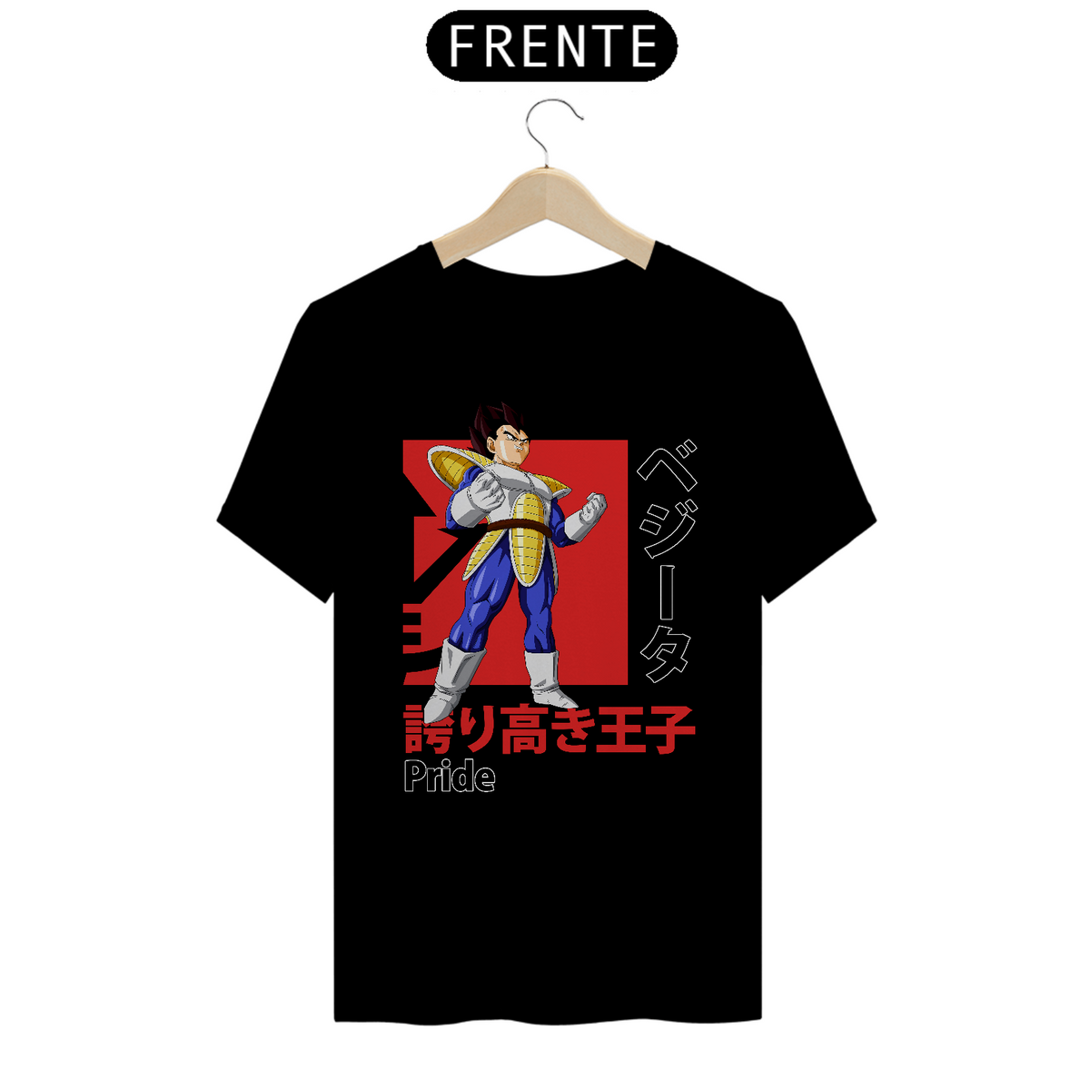 Nome do produto: Camiseta Personalizada | Royal Red Clth. | Vegeta Dragon Ball Z