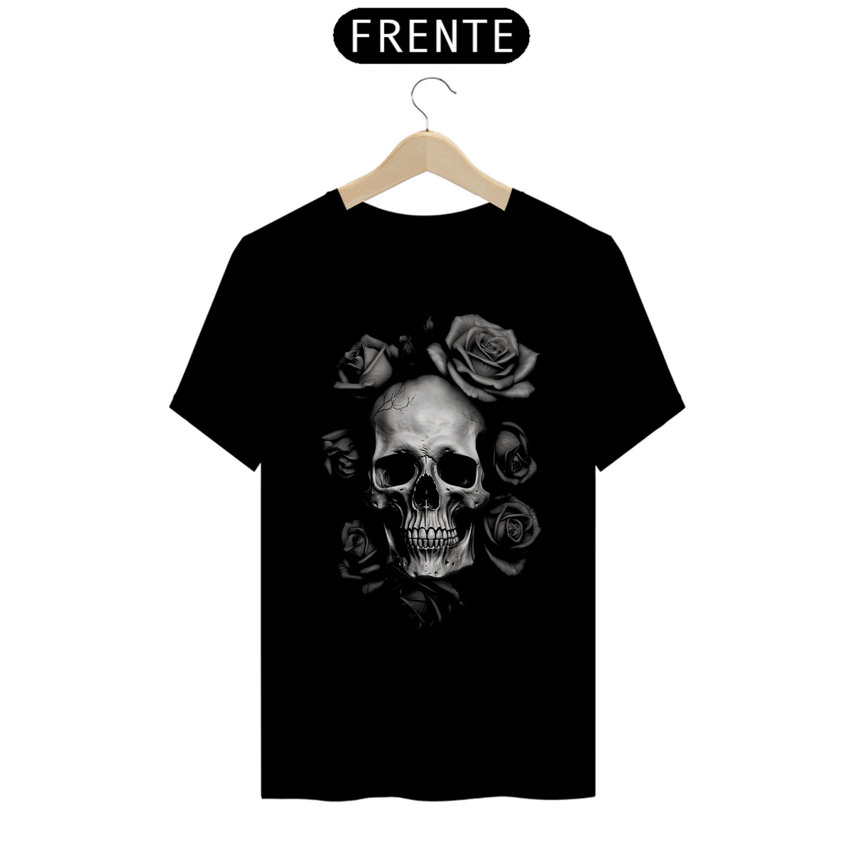 Nome do produto: Camiseta Personalizada | Royal Red Clth. | Rose Skull