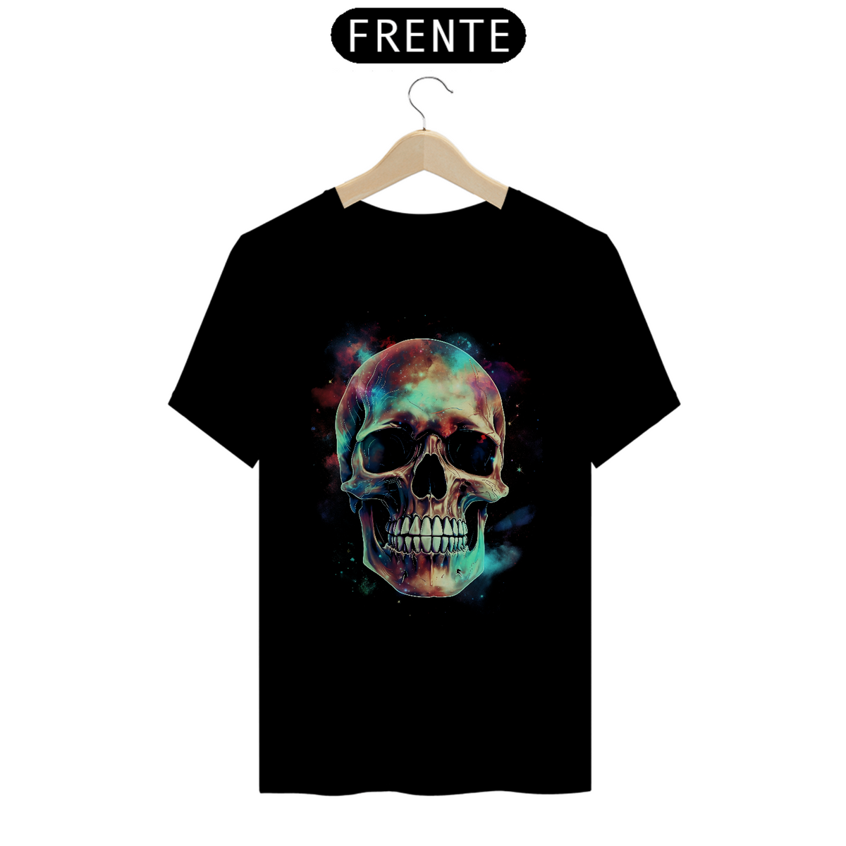 Nome do produto: Camiseta Personalizada | Royal Red Clth. | Cosmic Skull