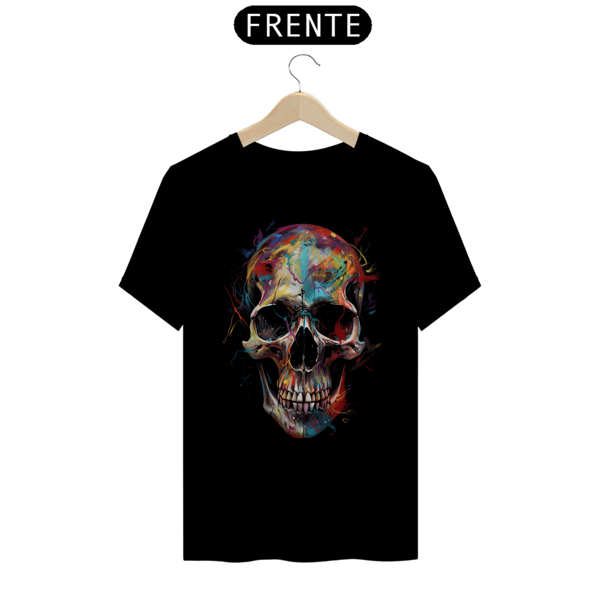 Nome do produto: Camiseta Personalizada | Royal Red Clth. | Paint Skull