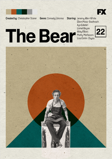 POster minimalista The Bear ( O Urso)