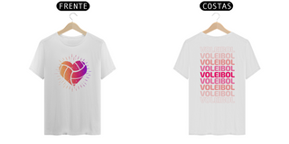 Camiseta Amo Voleibol (frente e Costa)