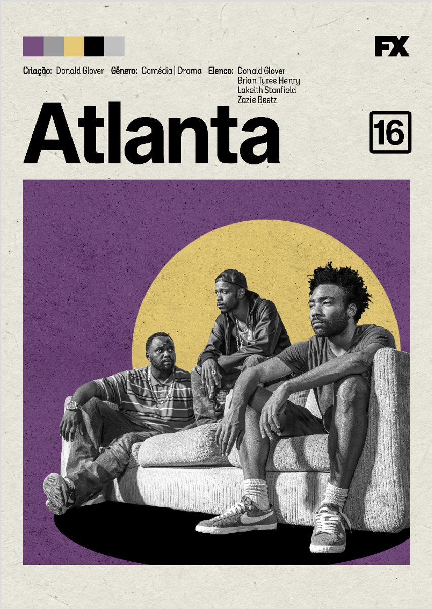 Nome do produto: Poster MInimalista Série Atlanta