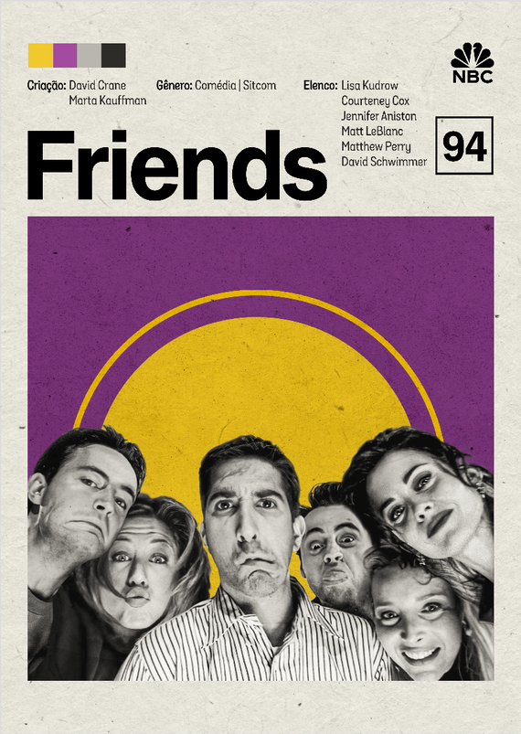 Poster minimalista serie friends