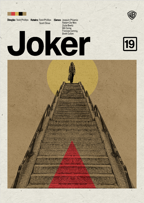 Poster MInimalista filme Joker ( Coringa)