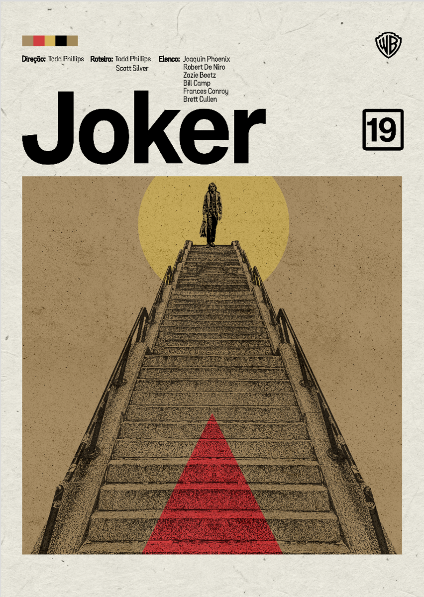 Nome do produto: Poster MInimalista filme Joker ( Coringa)