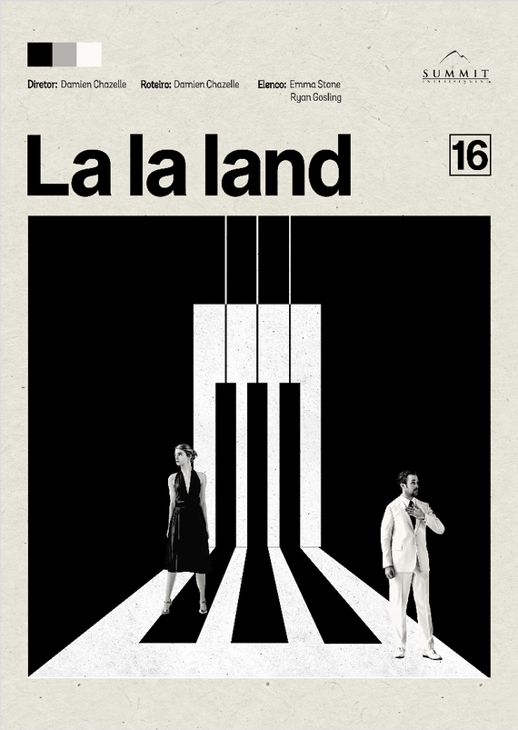 Poster MInimalista  Filme La la land