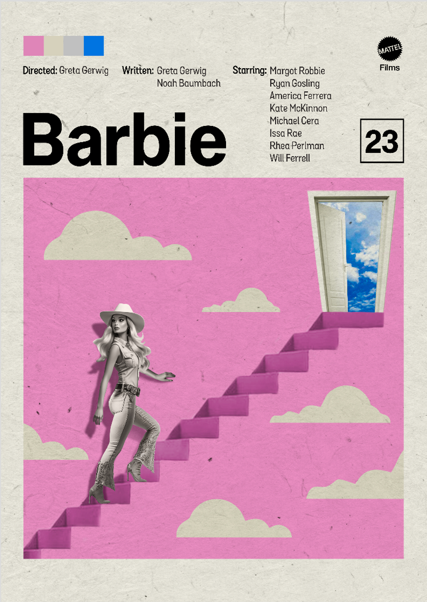 Nome do produto: Poster minimalista filme Barbie