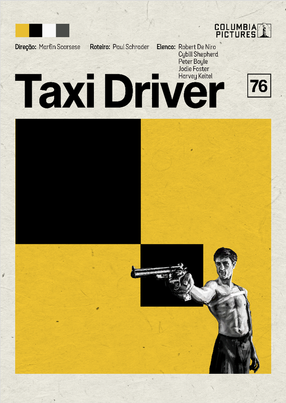 POster minimalista filme Taxi Driver