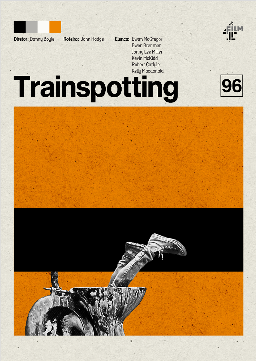 Nome do produto: Poster minimalista filme Trainspotting