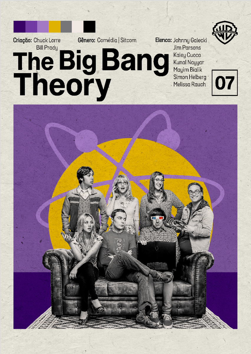 Nome do produto: The Big Bang Theory Poster Minimalista