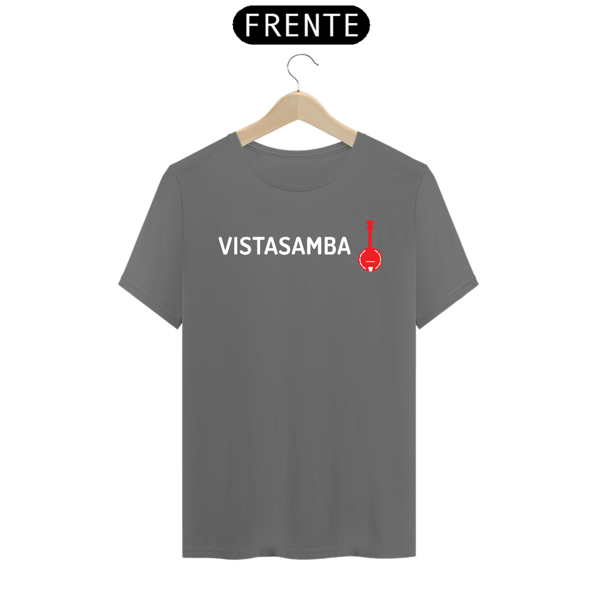 Nome do produto: Camiseta Vista Samba - Cinza Estonada