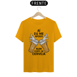 Camiseta Aí Eu Me Afogo Num Copo de Cerveja