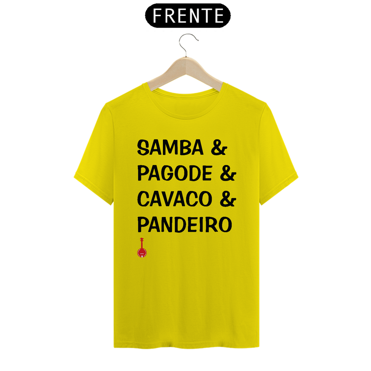 Nome do produto: Camiseta Samba, Pagode, Cavaco e Pandeiro