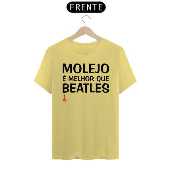 Camiseta Molejo é Melhor que Beatles - Amarela Estonada