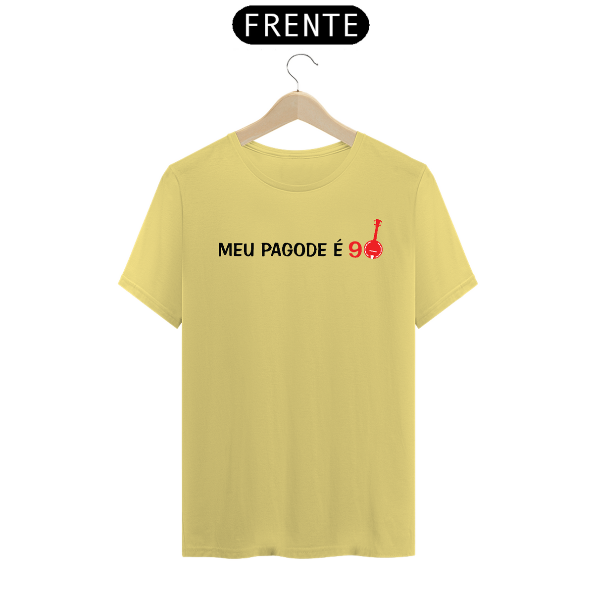 Nome do produto: Camiseta Meu Pagode é 90 - Amarela Estonada