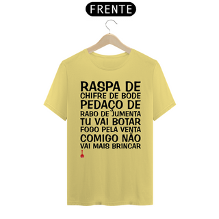 Camiseta Raspa de Chifre de Bode - Amarela Estonada