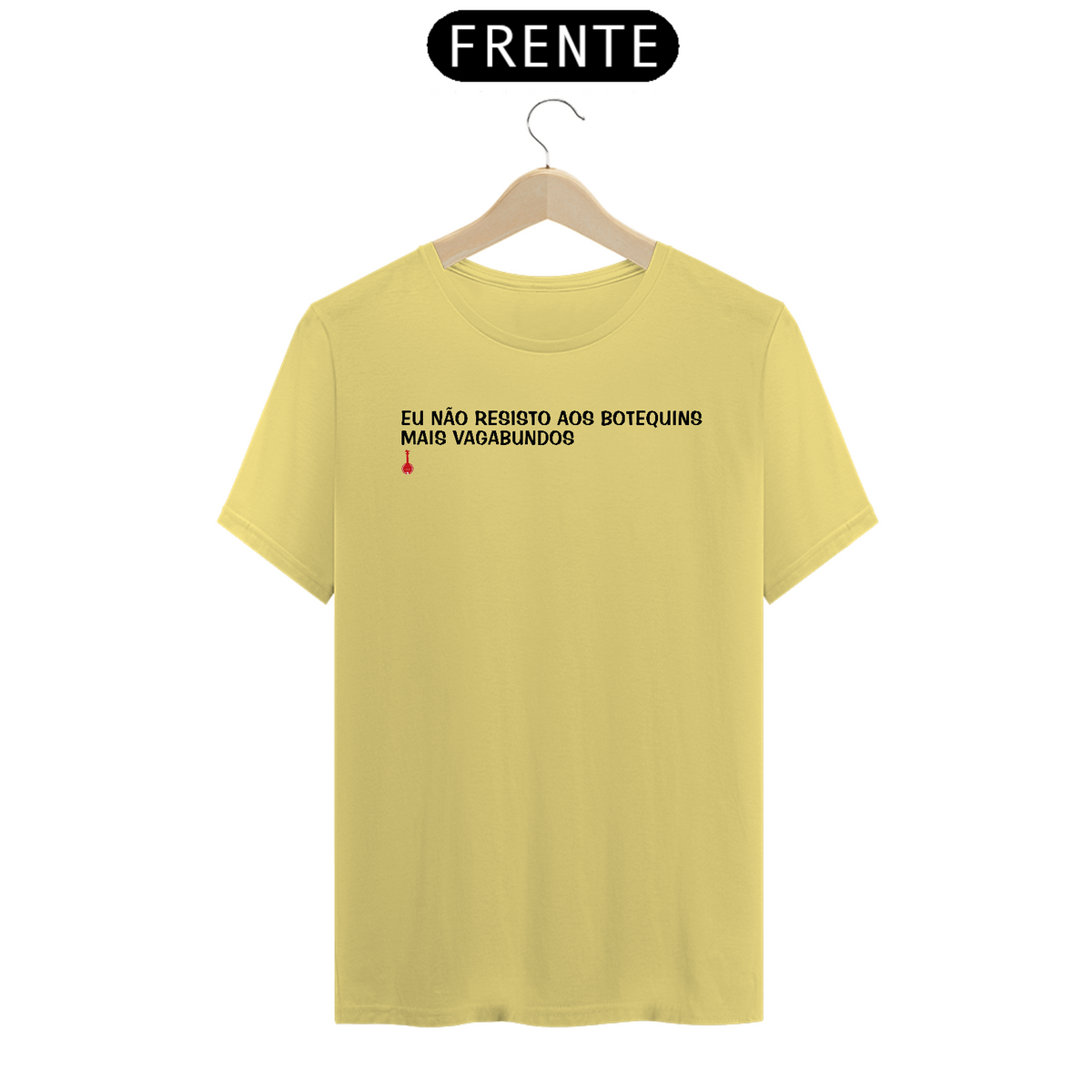 Nome do produto: Camiseta Eu não Resisto aos Botequins mais Vagabundos - Amarela Estonada
