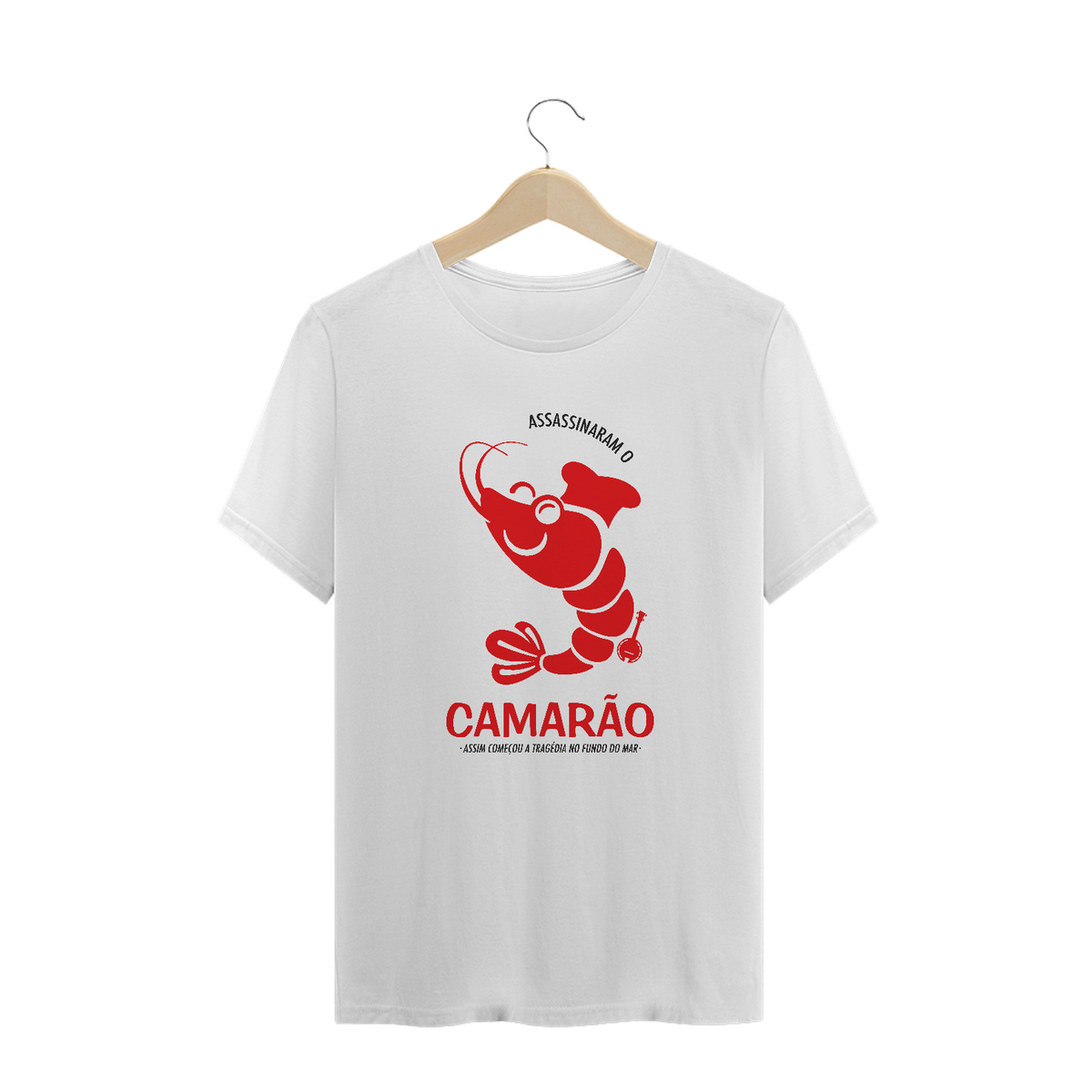 Nome do produto: Camiseta Plus Size Assassinaram o Camarão