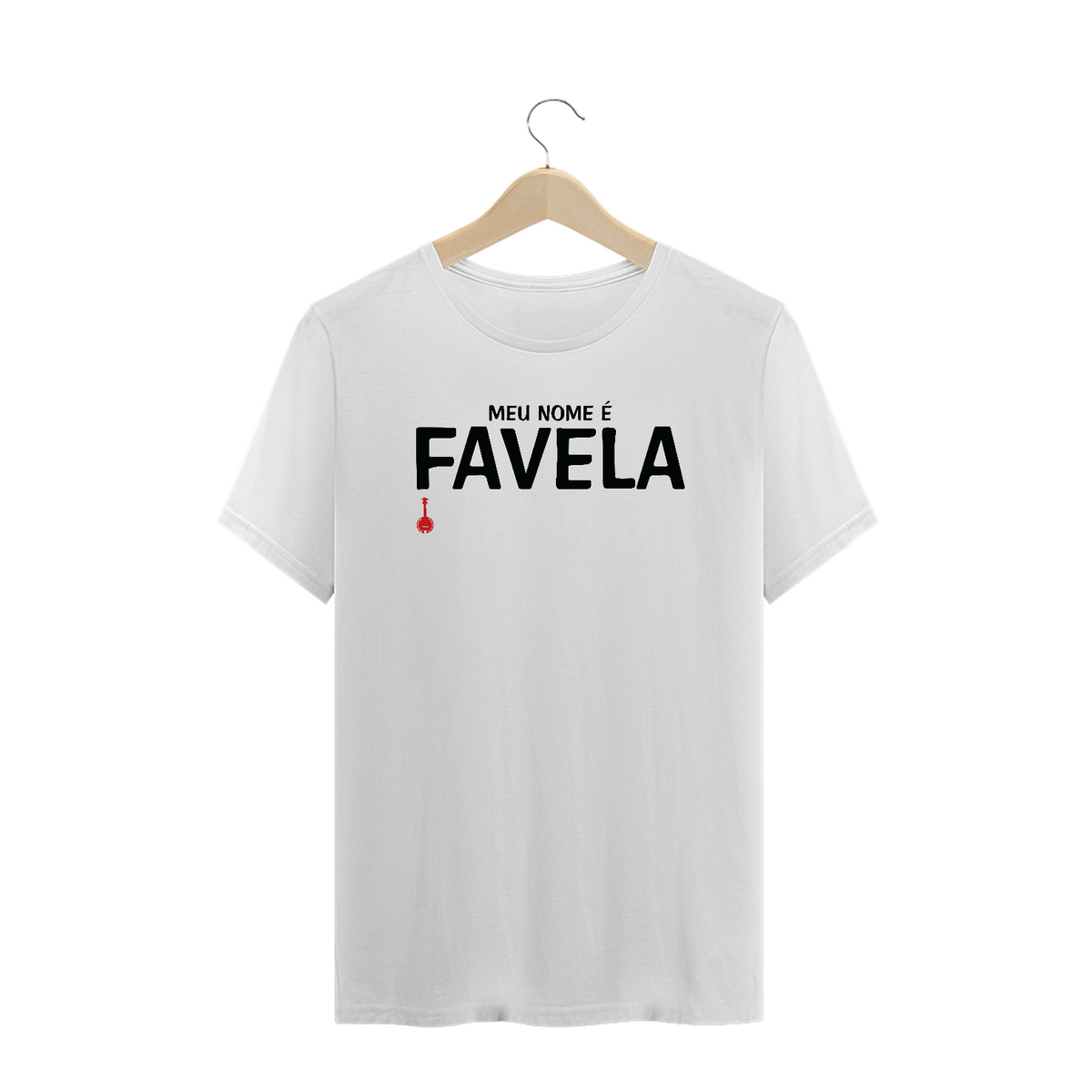 Nome do produto: Camiseta Plus Size Meu Nome é Favela