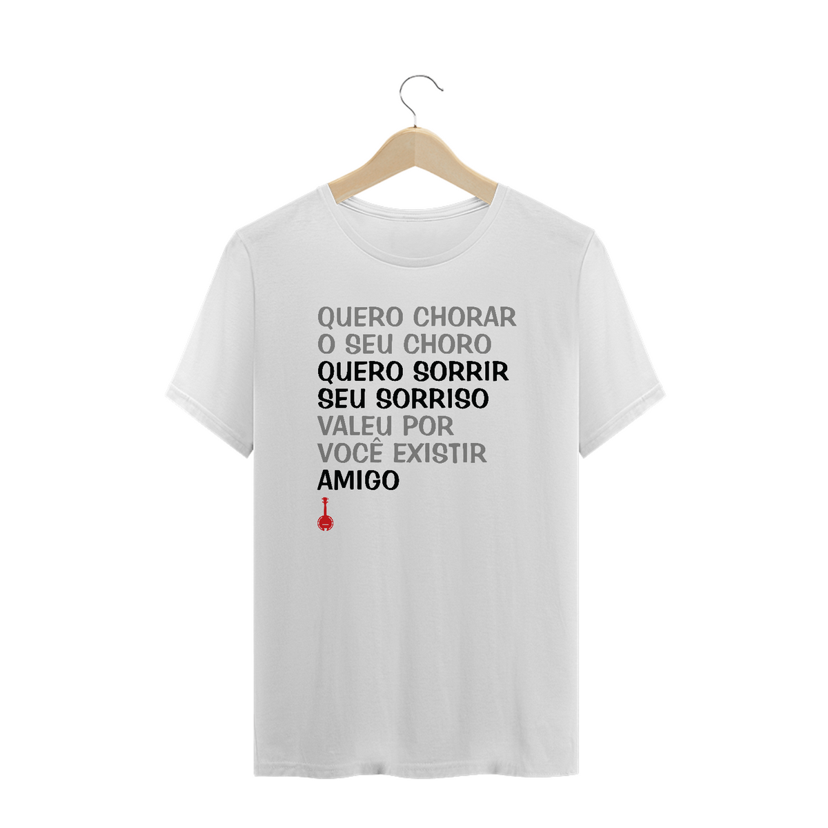 Nome do produto: Camiseta Plus Size Quero Chorar o Seu Choro