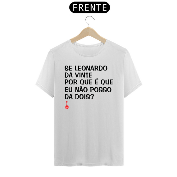 Camiseta Se Leonardo Da Vinte - Branca