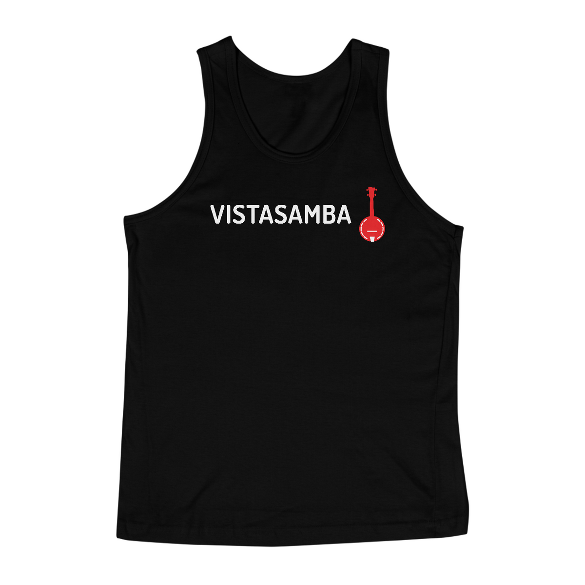 Nome do produto: Camiseta Regata Vista Samba - Preta