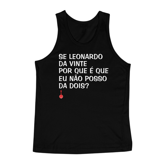 Camiseta Regata Se Leonardo Da Vinte - Preta