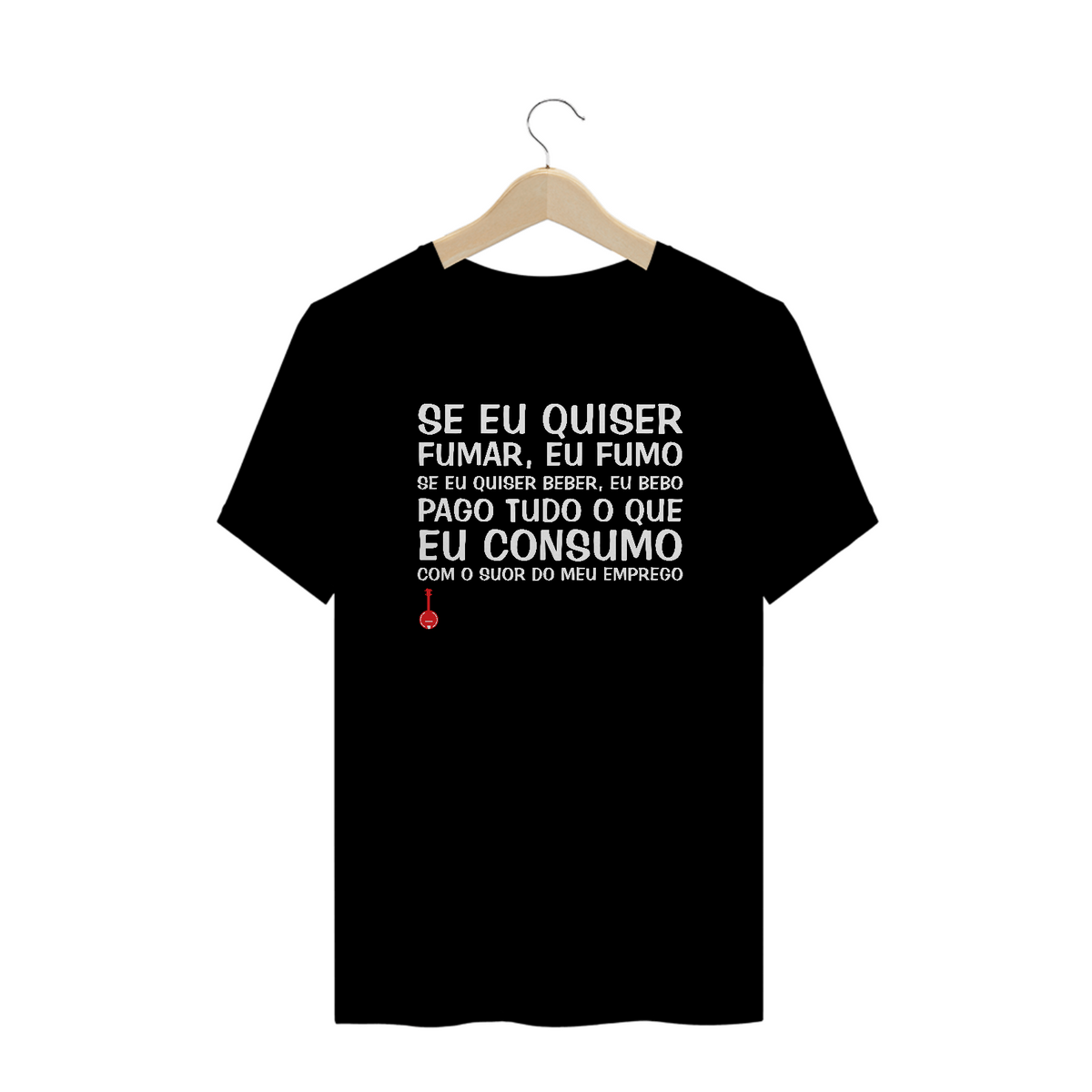 Nome do produto: Camiseta Plus Size Se Eu Quiser Fumar Eu Fumo