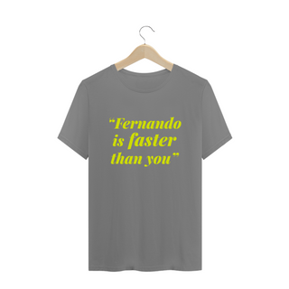 Nome do produtoPlus Size Camiseta Fernando Alonso Faster Than You