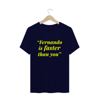 Nome do produtoPlus Size Camiseta Fernando Alonso Faster Than You