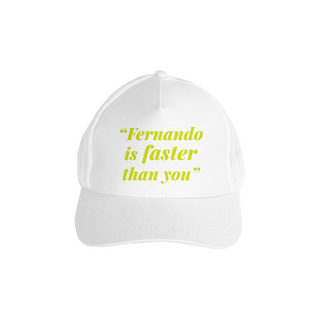 Nome do produtoBoné Fernando Alonso Faster Than You [COM TELA]