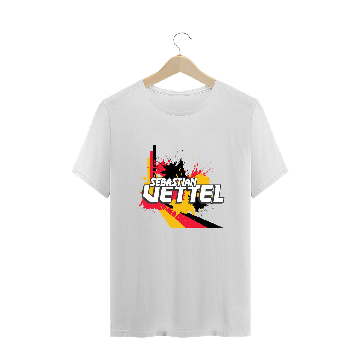 Nome do produto: Plus Size Camiseta Sebastian Vettel Alemanha